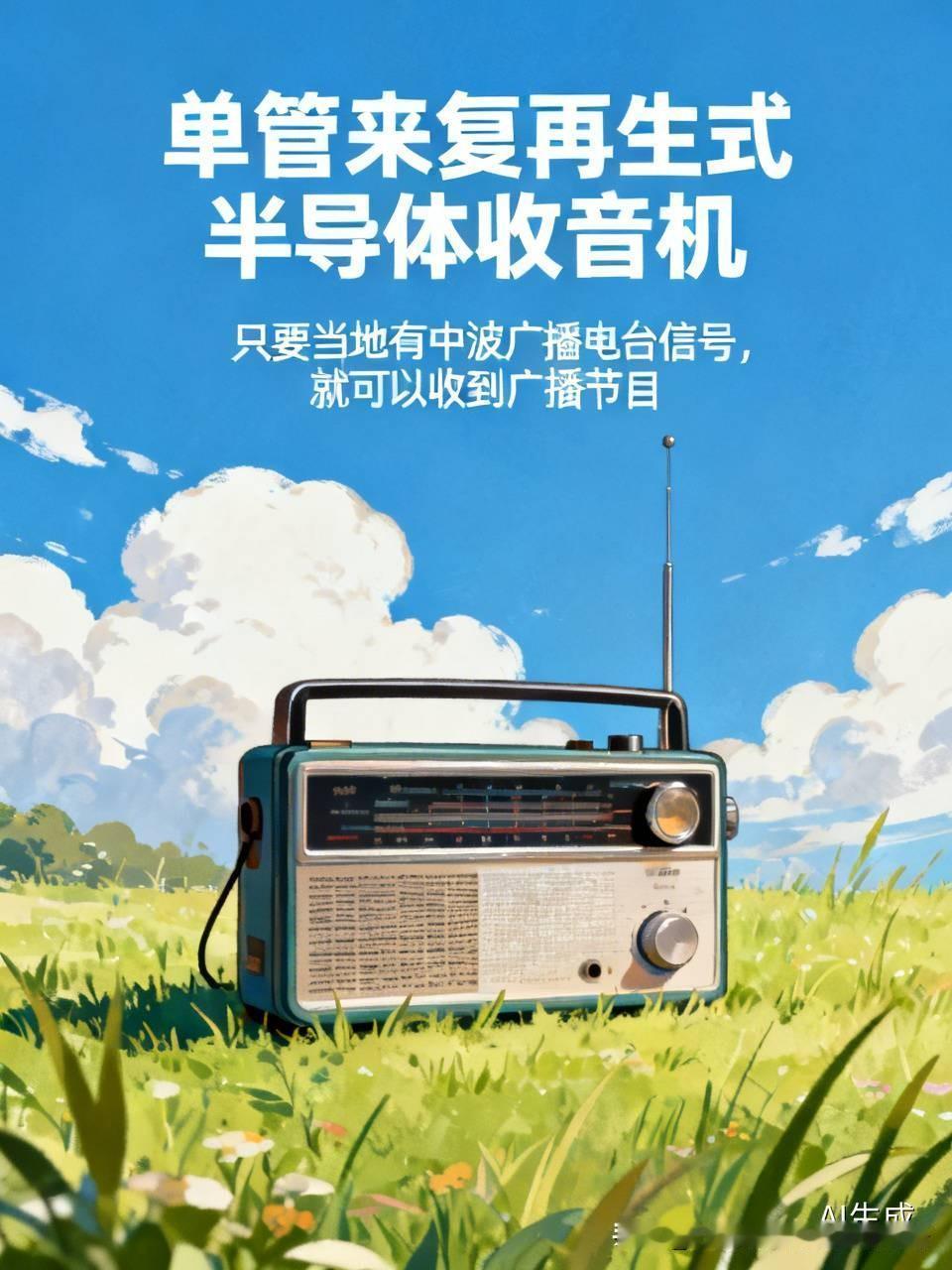 只要当地有中波广播电台信号，该单管来复再生式半导体收音机，就可以收到广播节目的哦