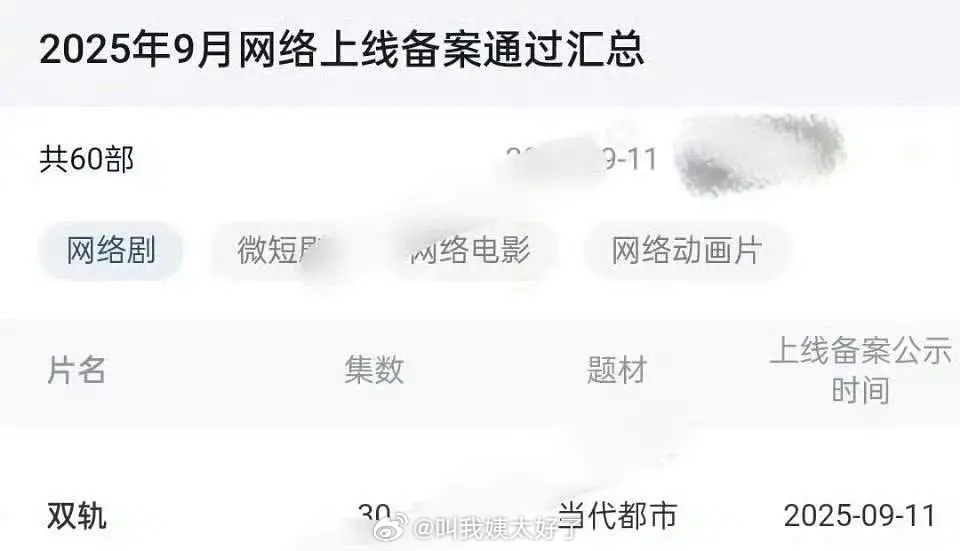 《双轨》过审了，这部剧近期会排期吗？ ​​​