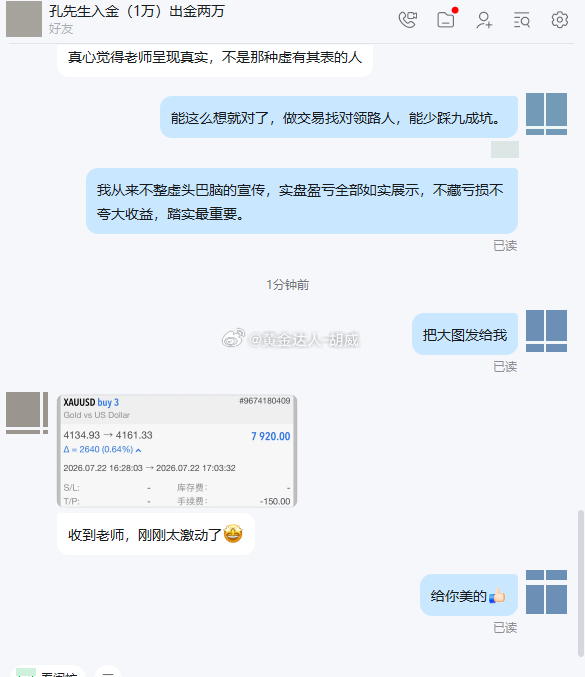 【恭喜孔先生斩获近 300 点波段收益！】接触无数交易者，多数人长期亏损，不单单