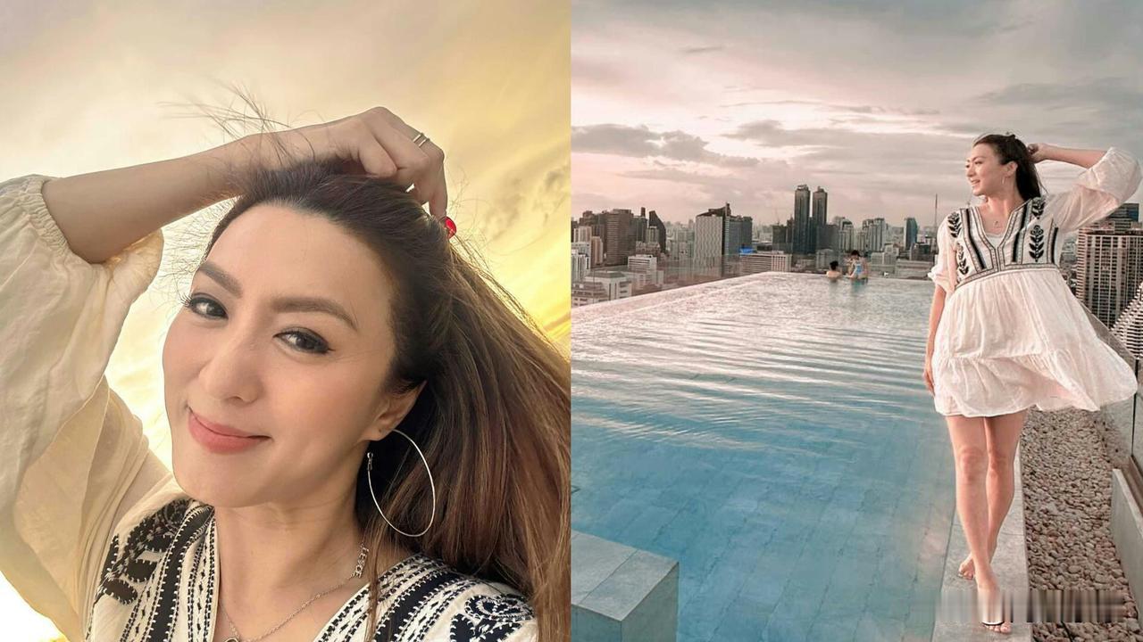 姚嘉妮惊爆离婚後首分享近况　同仔女去泰国旅行大晒招牌长腿
现年45岁的姚嘉妮与6