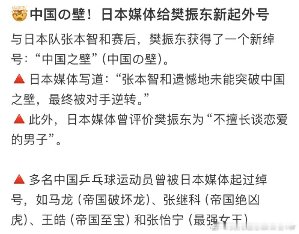 #日本媒体给樊振东起了新外号# 我胖也是好起来了，终于得到日本媒体的称号认可了[