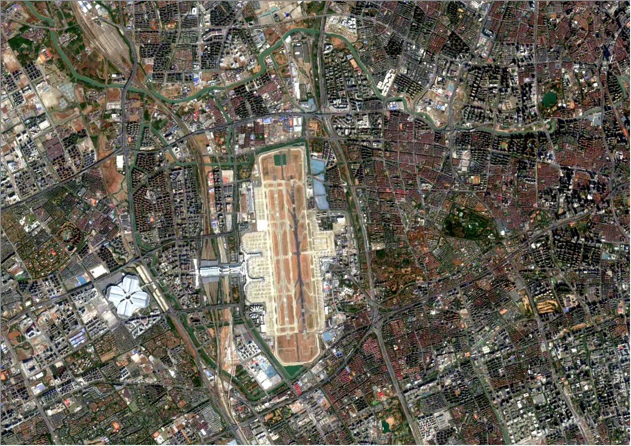 上海虹桥机场最新卫星图（2.5）