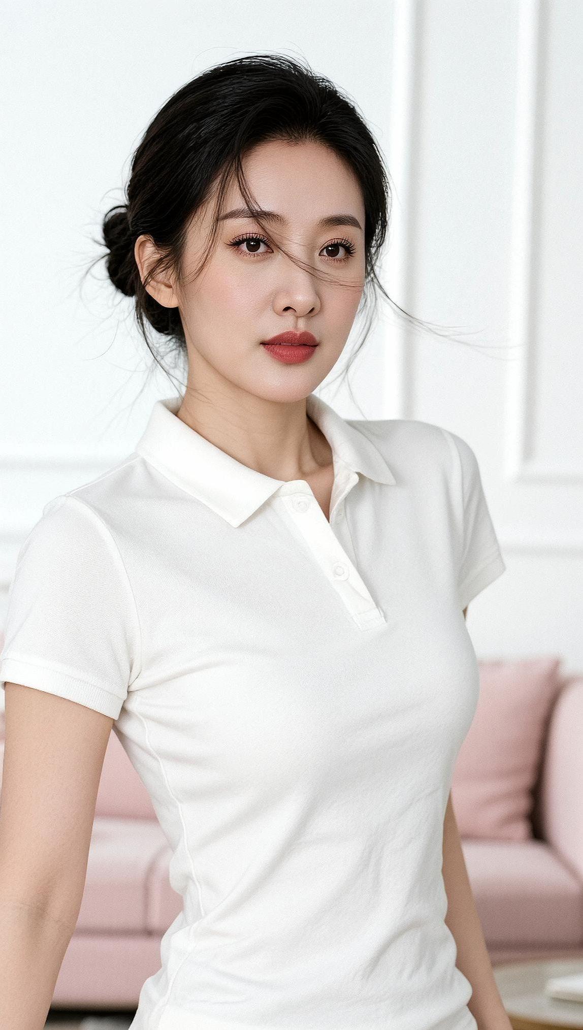 AI优雅客厅写真 抖音ai创作 颜值在线 写真照 唯美人像摄影