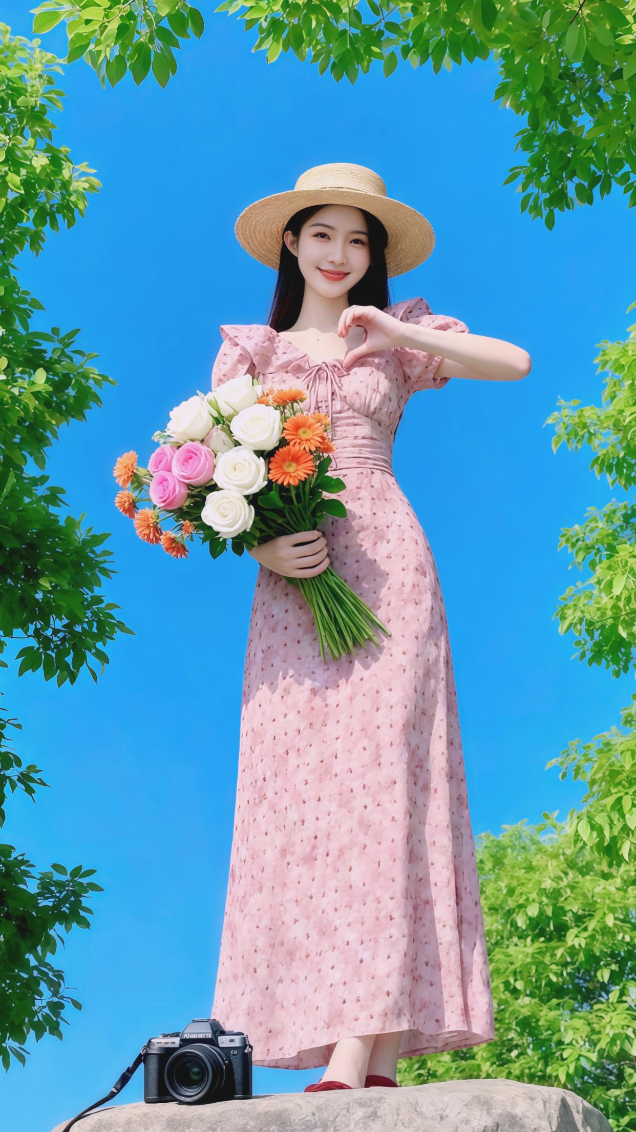 碎花裙穿搭 大码女装 连衣裙 法式 粉色系浪漫