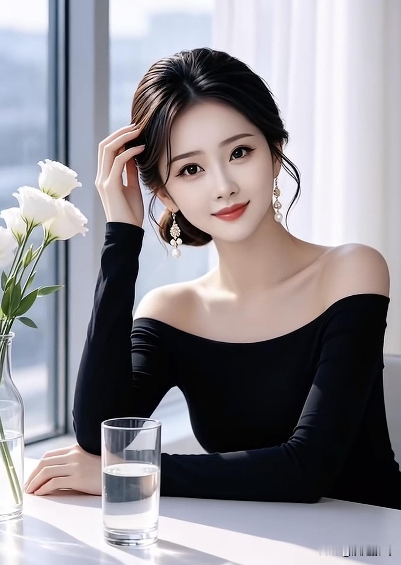 玉颜如花，静坐赏芳华。温婉生香 余生常静坐 闻香静坐 余生常静坐 闻香静坐 玉肌