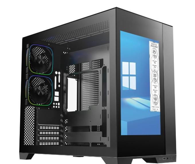 BitFenix 推出 DH-80 机箱：ATX 兼容，前脸集成 14" FHD