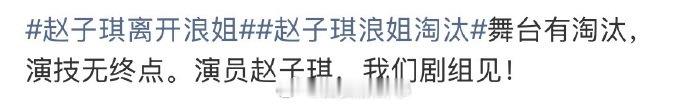 【网友：演员赵子琪剧组见】网友安慰赵子琪4月10日，演员在《乘风2026》一公舞