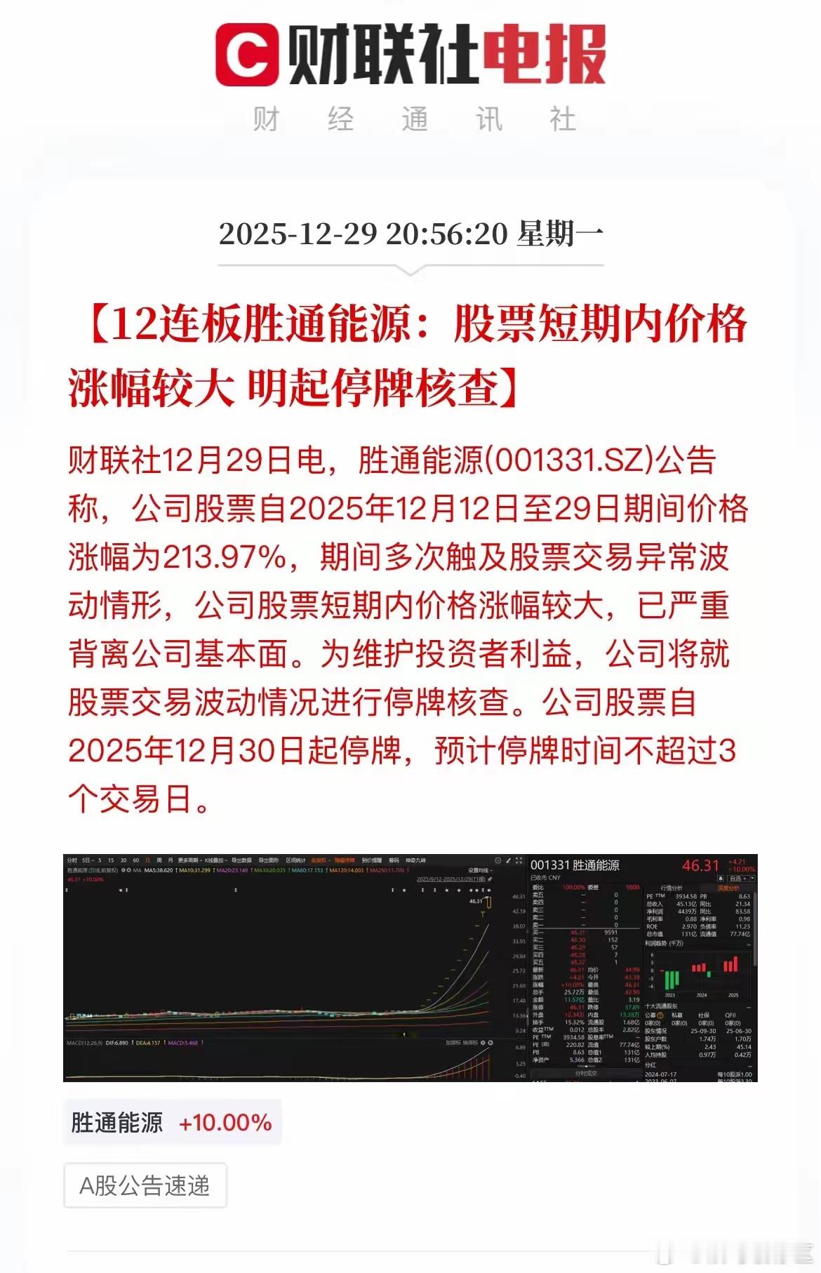 胜通能源如愿以偿进小黑屋了[笑哭][笑哭]公司将就股票交易波动情况进行停牌核查。