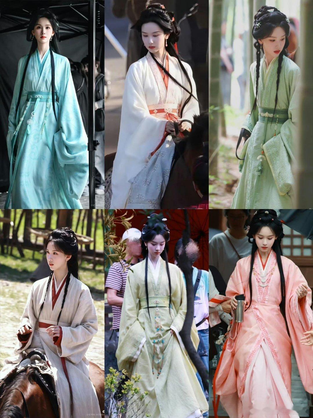 陈都灵翘楚楚朝大王的衣服合集 好红好美 ​​​