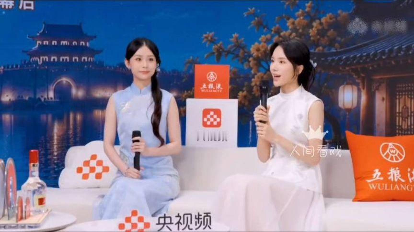 央视《探班秋晚》#李思潼##王晓慧#的访问全程～