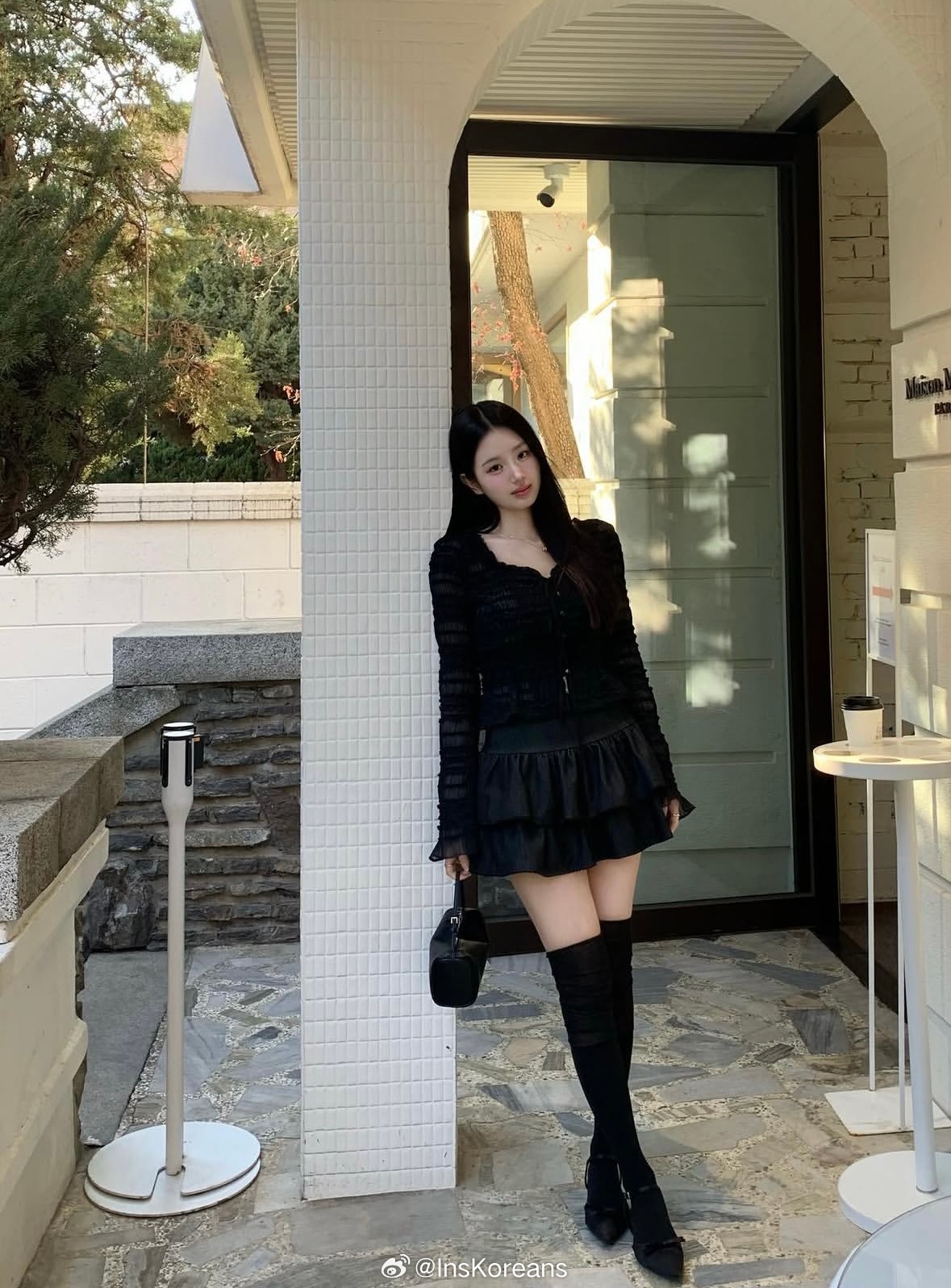 穿搭分享 连续更新第2782天韩国时尚女生日常搭配韩国女生有一部分喜欢的淑女型女