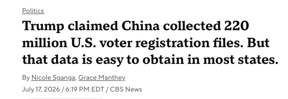 这是打脸打得啪啪响啊！美国哥伦比亚广播公司新闻报道称：特朗普周四提出了“令人震惊