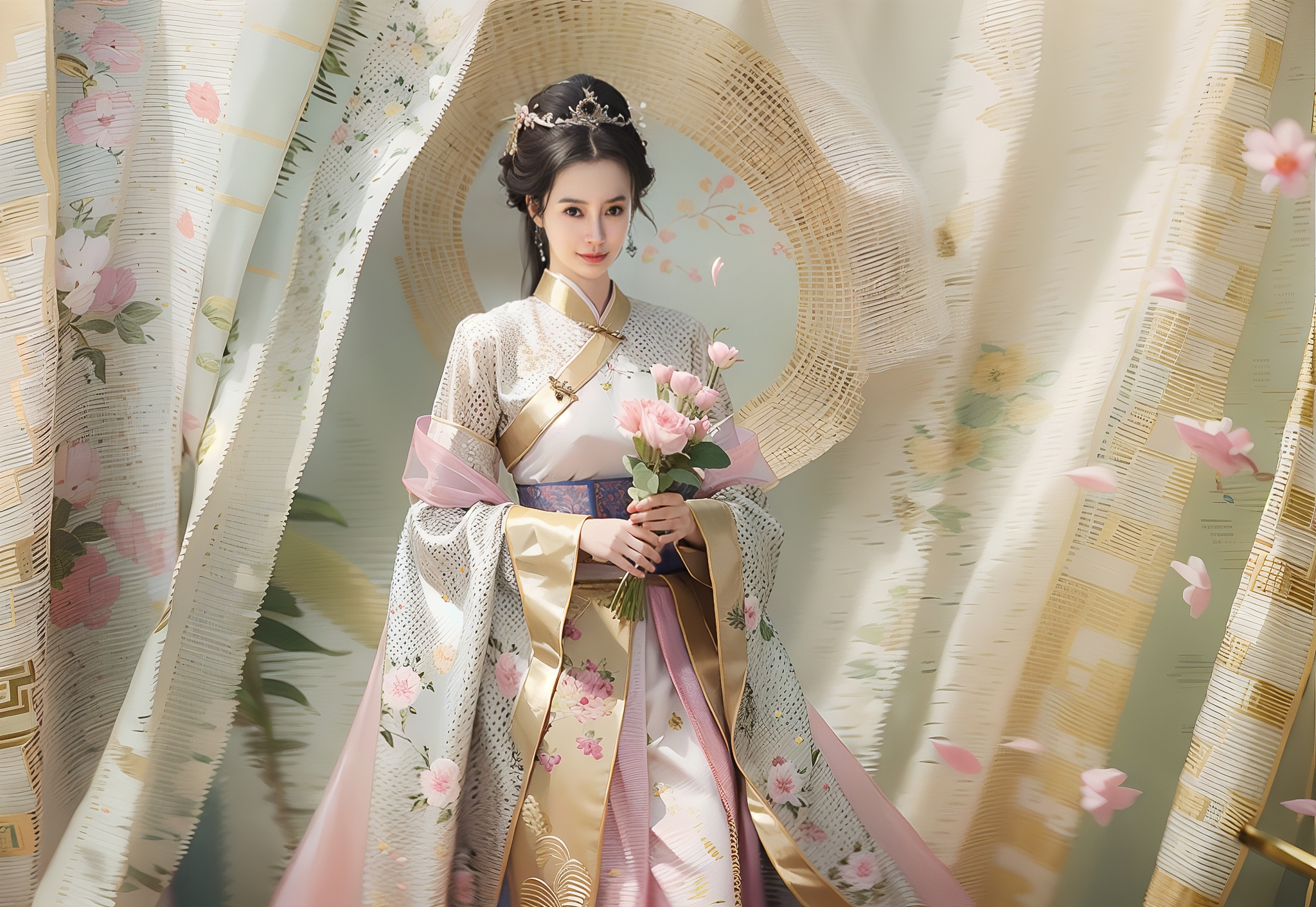  端午良辰遇夏节，不负人间好时光。祝端午安康，长夏清凉最美端午夏衣，AI绘制主打