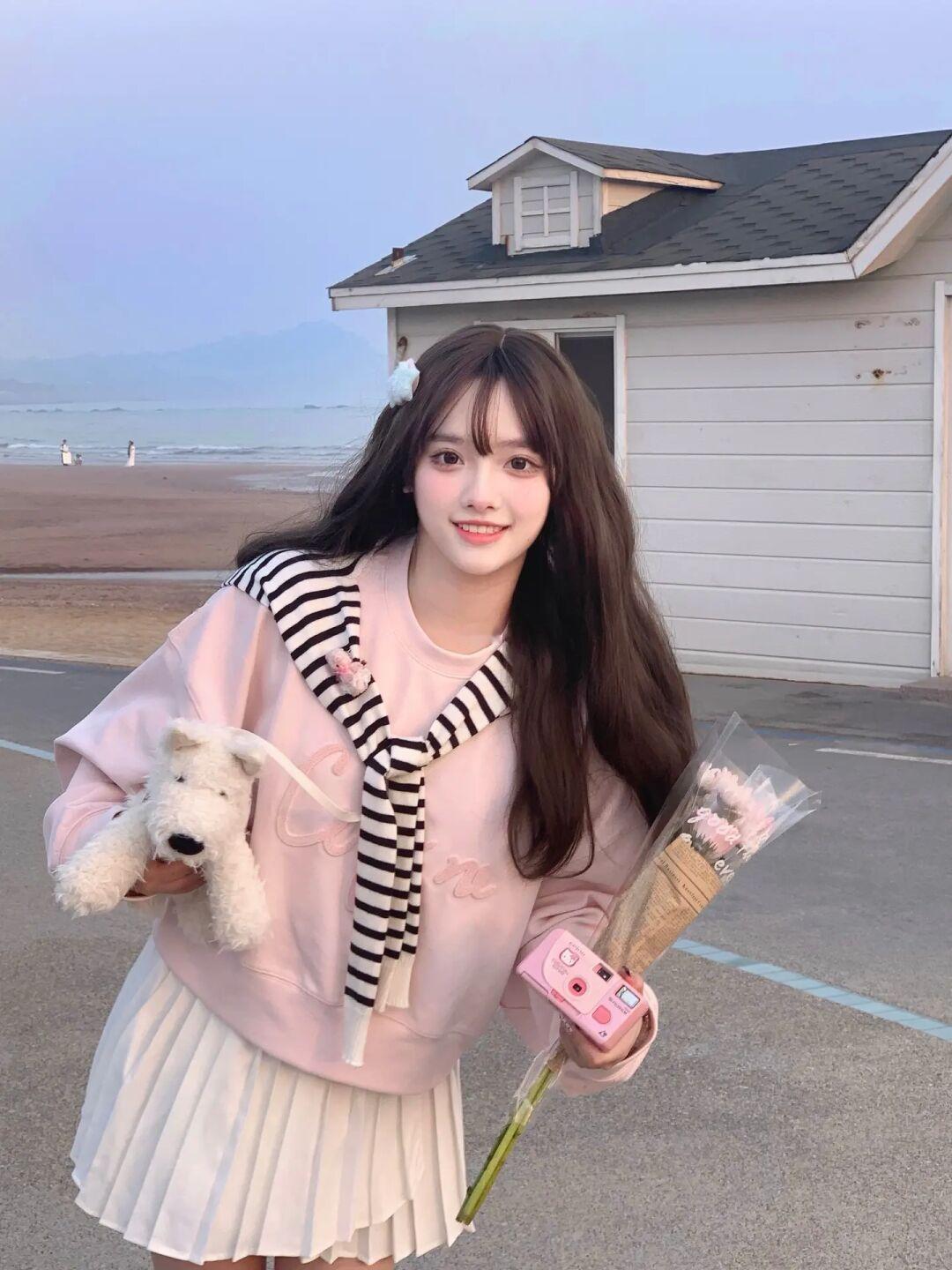 青岛𝓓𝓪𝔂𝟏🌸石老人浴场拍照好韩！附滤镜