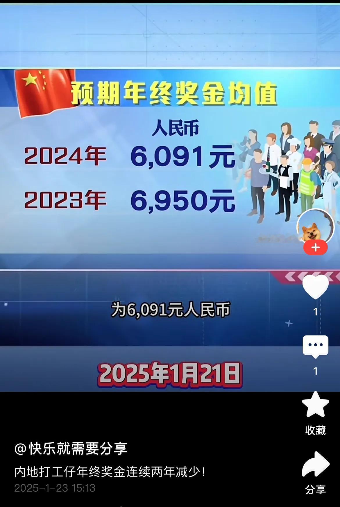 内地打工仔，有些破防
香港主持人在一档节目中说，内地打工仔年终奖下降，瞬间破防，