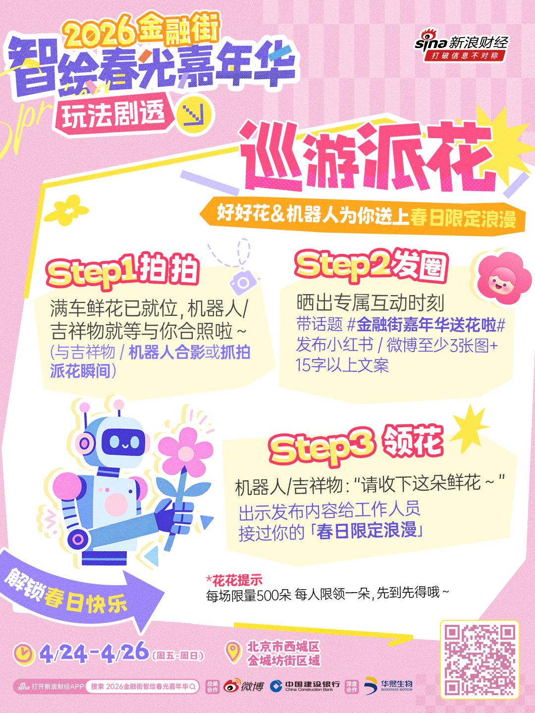 机器人跳舞夯爆了！2026金融街智绘春光嘉年华赛博感满满的机器人，会在街头向你递