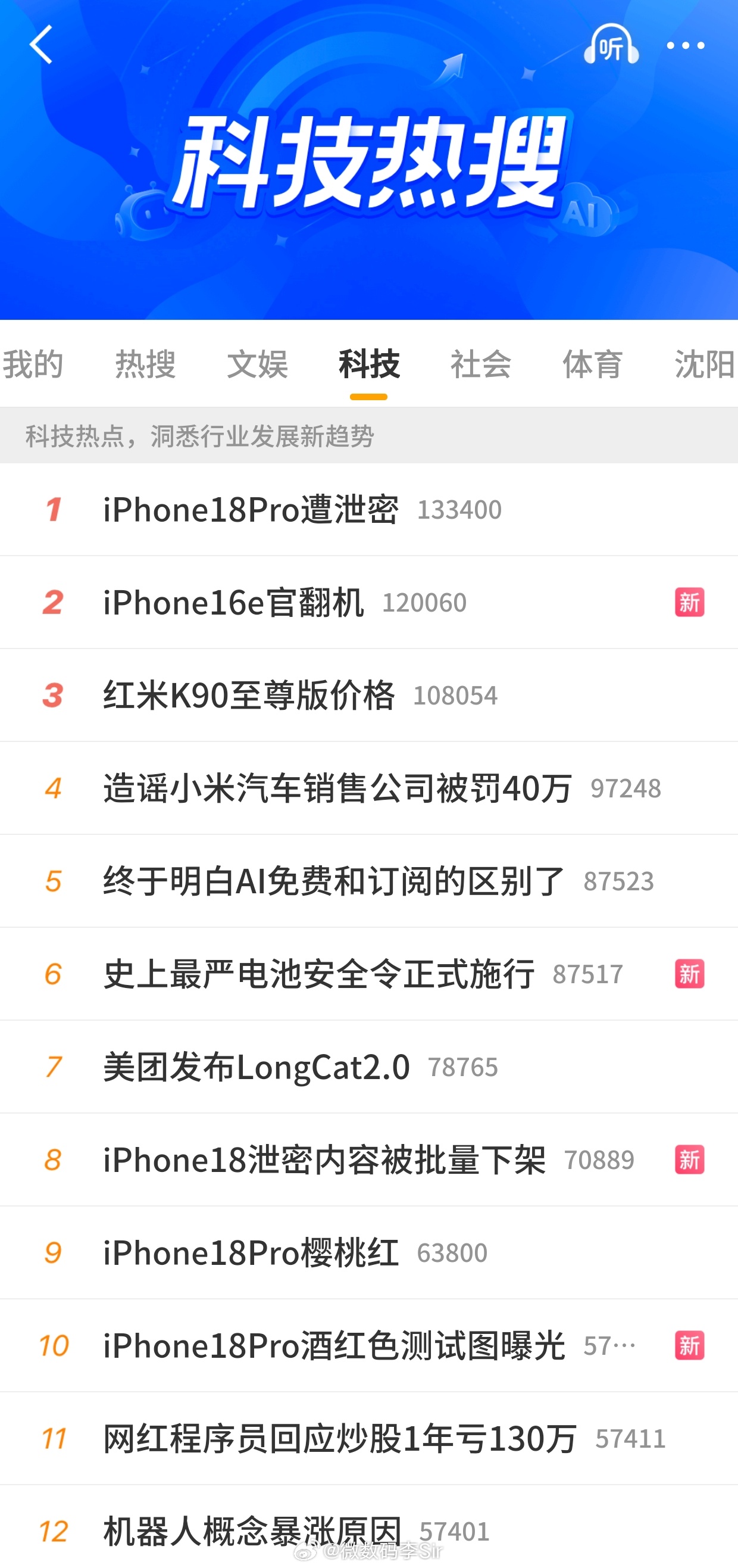 iPhone18泄密内容被批量下架热搜前10里面苹果硬生生占了5个席位品牌热度简