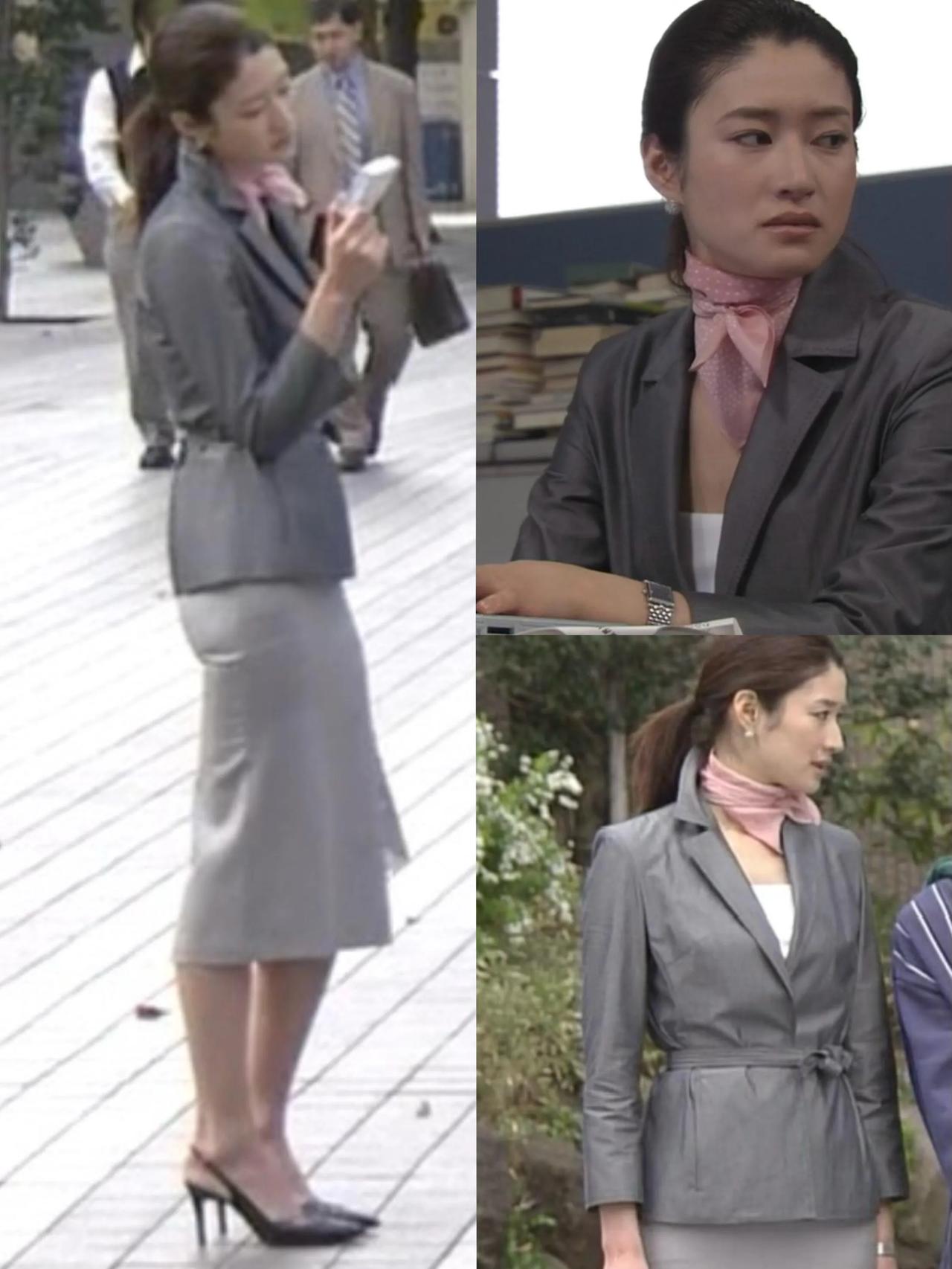 回看2003年《宠物情人》里加藤小雪的职场穿搭杀疯了！！盘靓条顺的她简直行走的衣
