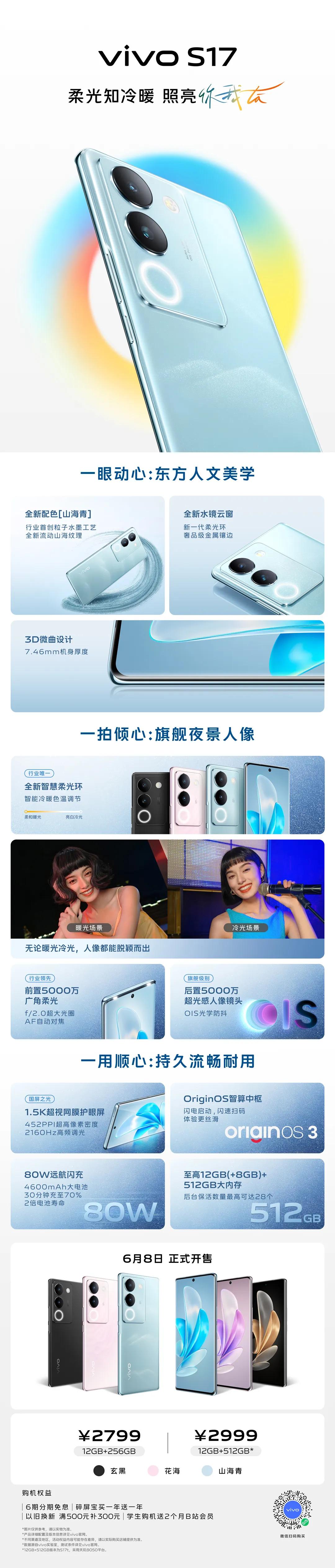 一图了解vivo S17和S17 Pro
