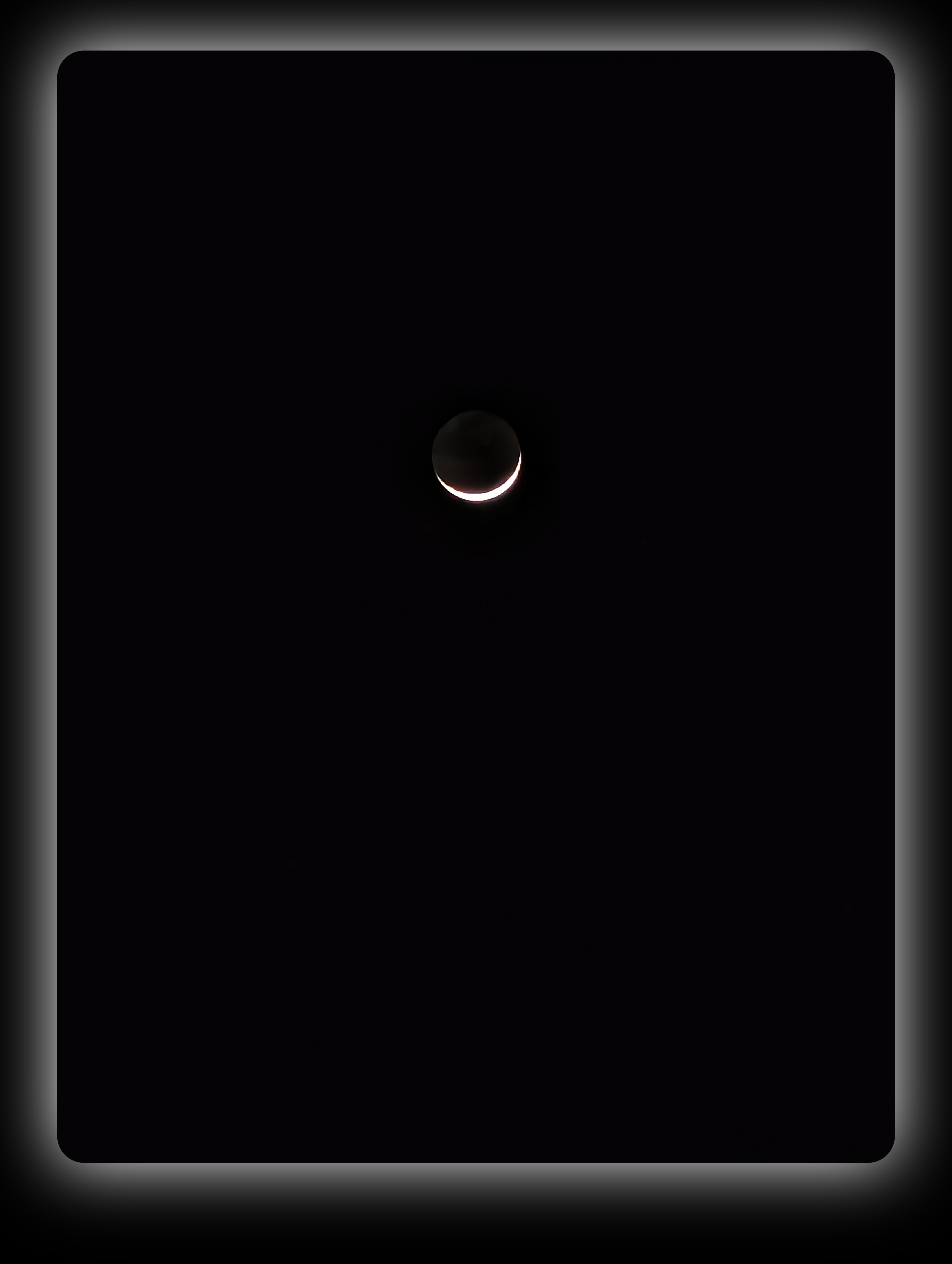 今天拍到了月牙～🌙 