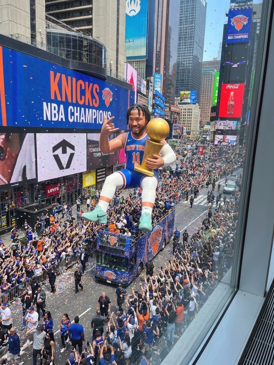 New York finally got its parade 🏆🏀纽约尼克