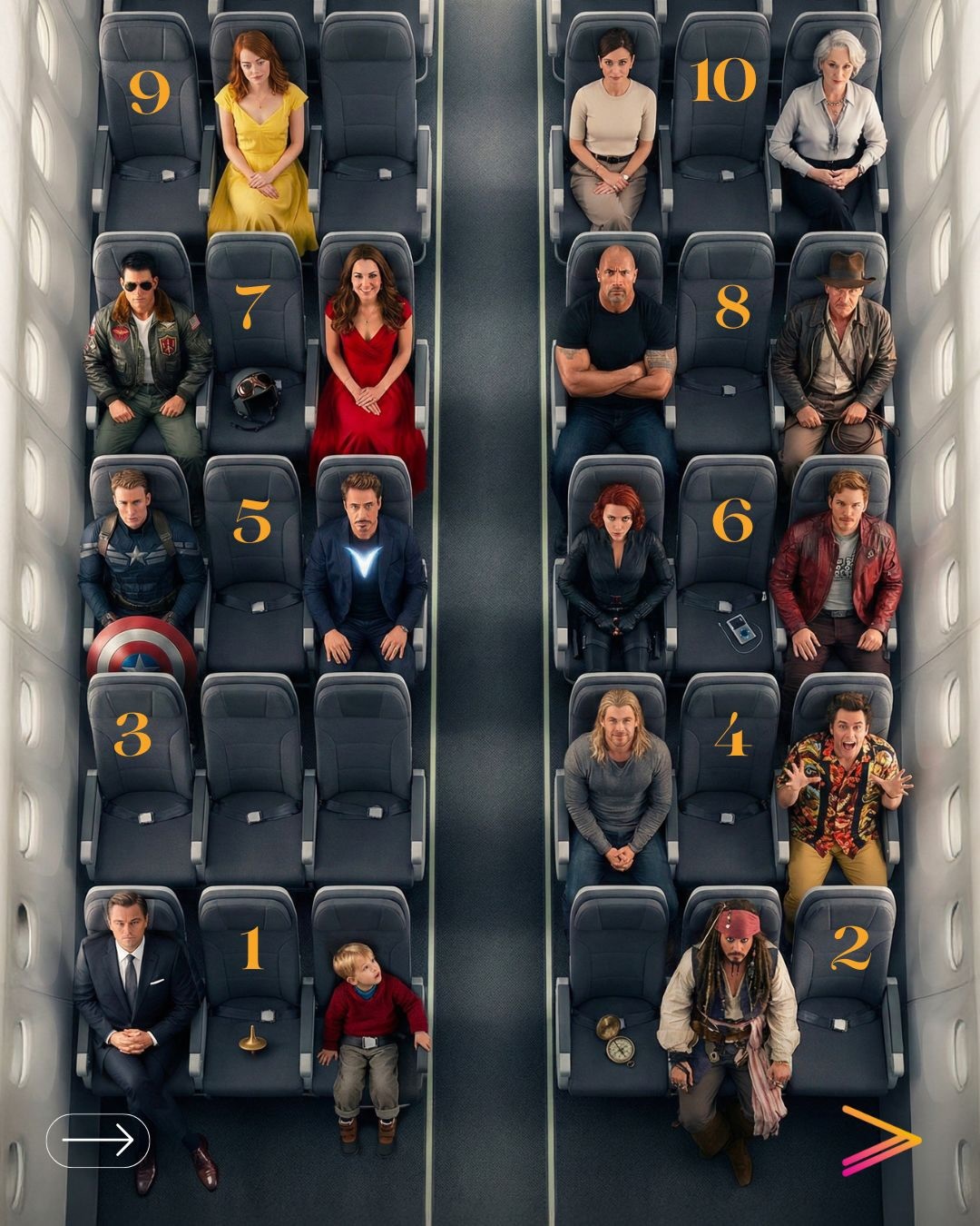 这趟航班你选择坐哪个位置呢？