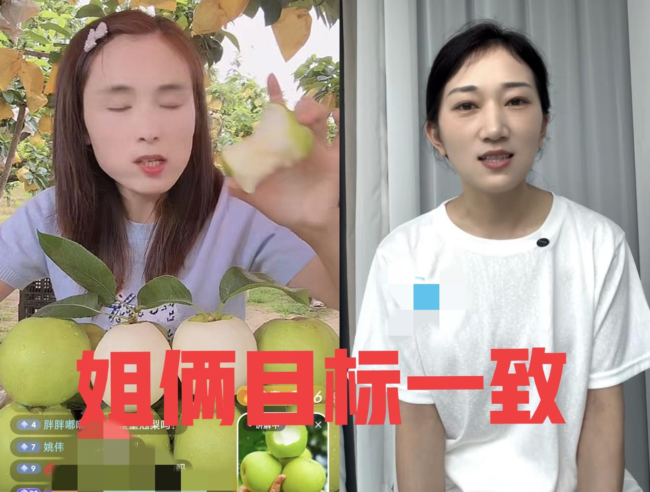 瑾汐和林丽有着共同的目标
那就是自己的孩子

今天瑾汐直播卖梨可以说是数据相当不