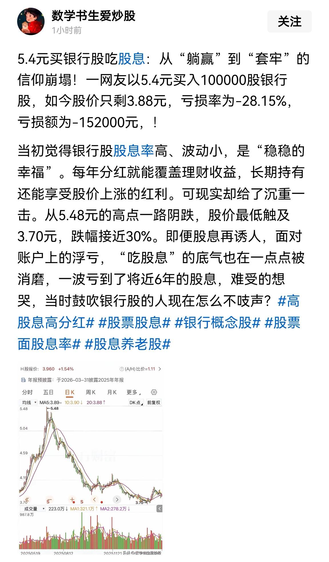 为啥买民生银行，看看哪个价投会买民生？我说的是真价投而不是号称的价投。即使买股票