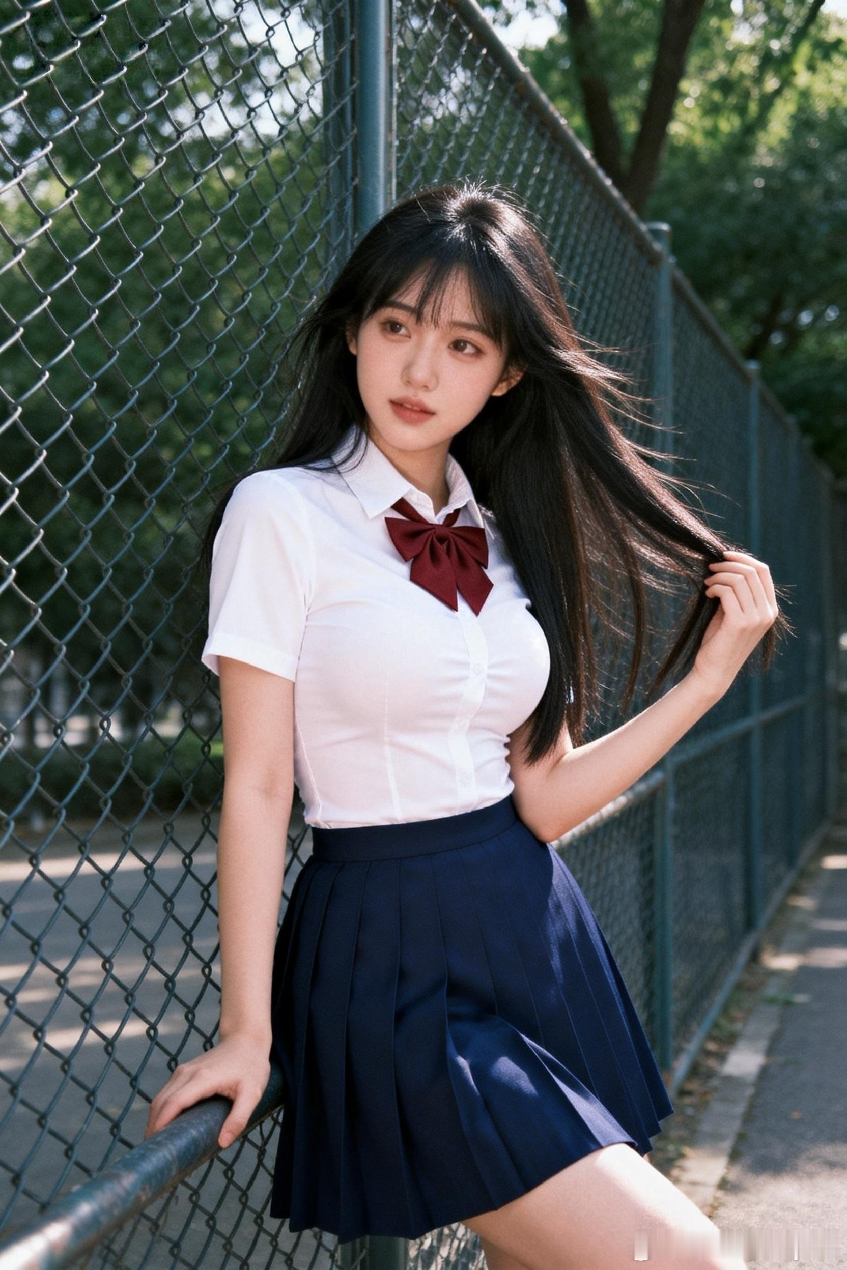 穿校服怎么这么甜呀，看来你们都喜欢是吧？瞬间又回到青春女高的时光！🤪行摄漫记聂