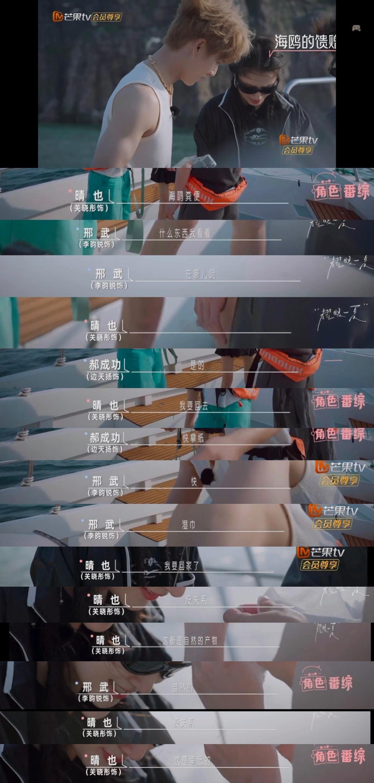 笑死我了哈哈哈哈哈，关晓彤被海鸥拉头上就这样