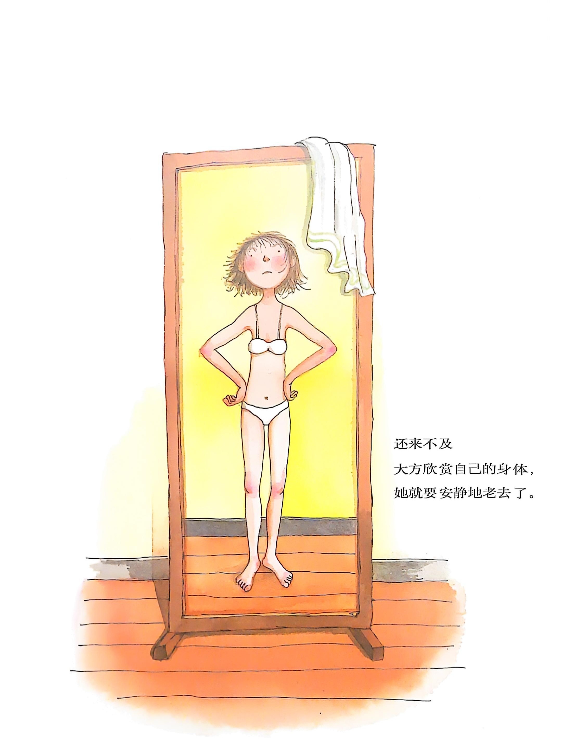 【成长记】今天我妞洗完澡很兴奋撞开我卧室的门，撩起上衣对我说：妈妈你看，我有腹肌