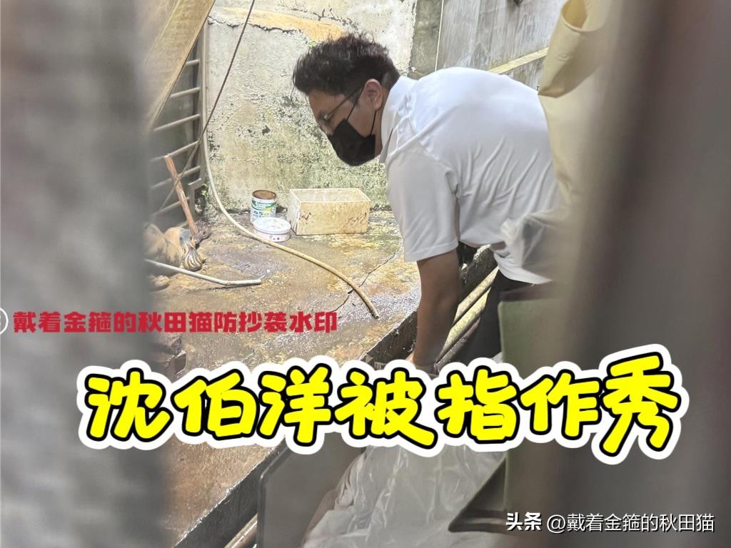 沈伯洋蹲地清淤照疯传，网友不买账：台风天演戏给谁看？黑熊救灾照被讽“作秀高手”～