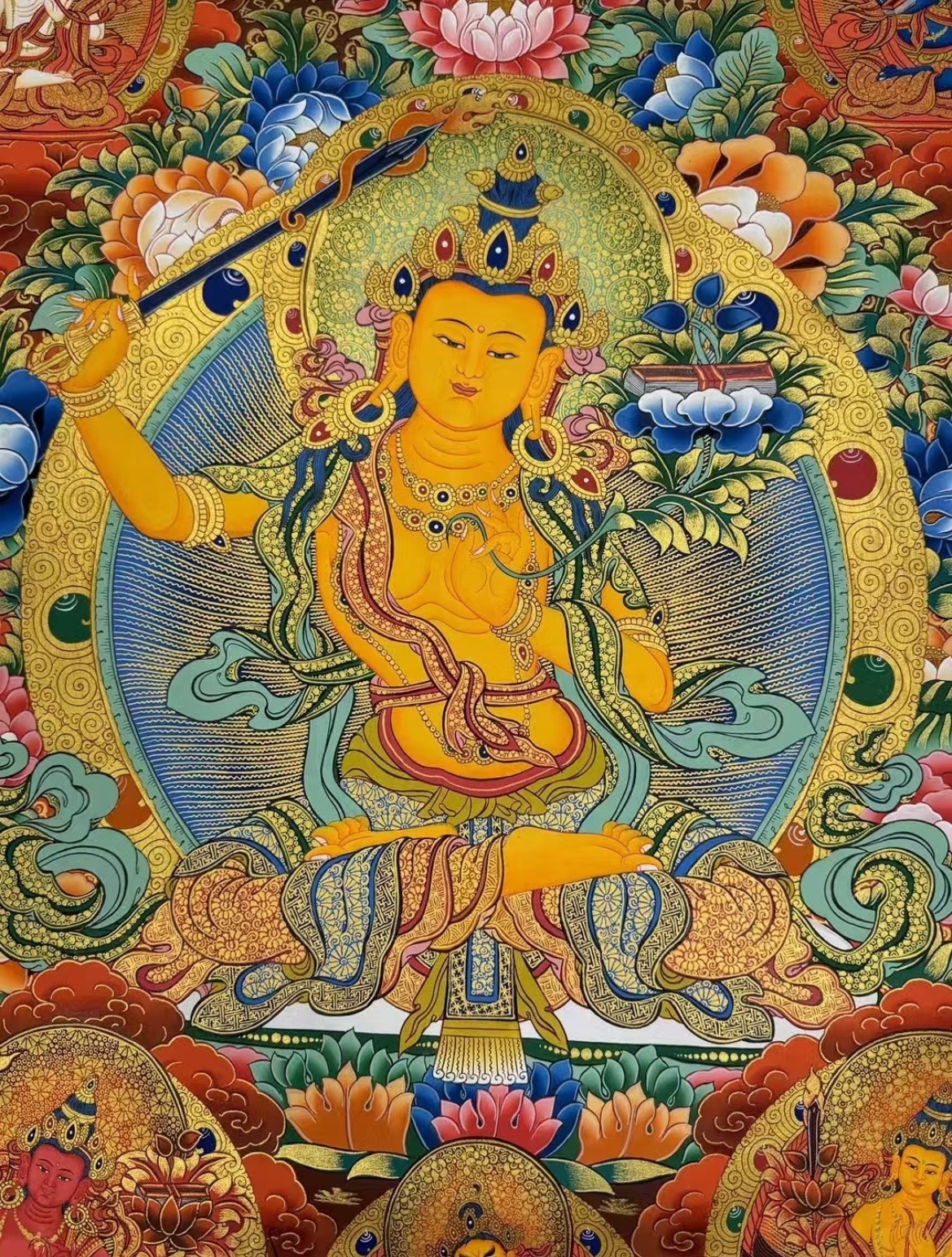 文殊菩萨，心中纯净， 则显神圣！ 