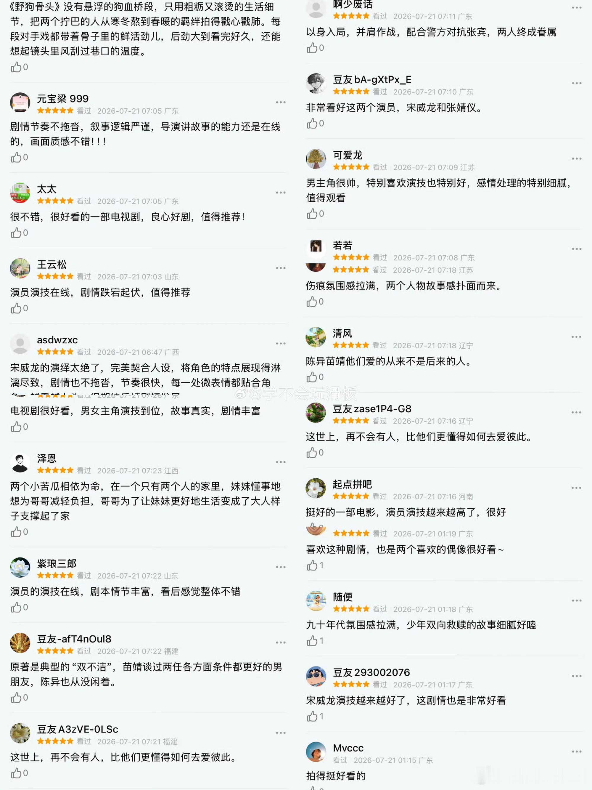 野狗骨头好像被扒买db五星好评 