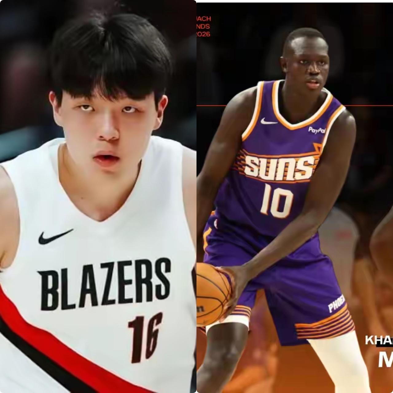 杨瀚森和马卢阿奇哪个厉害？今天开拓者夏季联赛和太阳对决，他们交手数据如下:
杨瀚