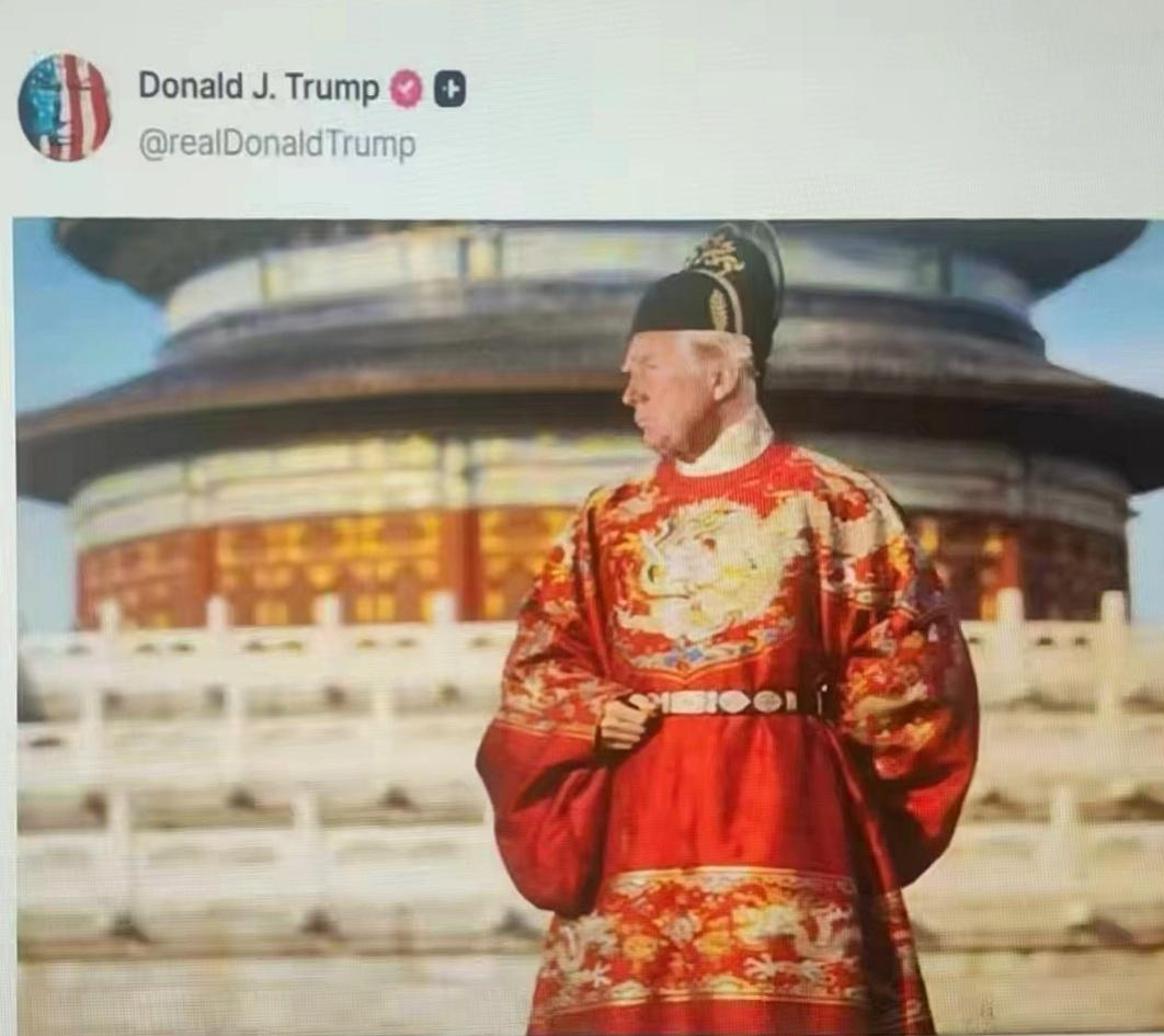 欢迎特朗普访问中国 【天坛祈年殿】特朗普社交软件账号自发。看来心心念念呀，符合他