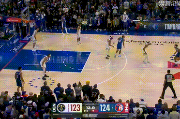 布鲁斯-布朗的反击，掘金最后5.3秒反超1分🤯 