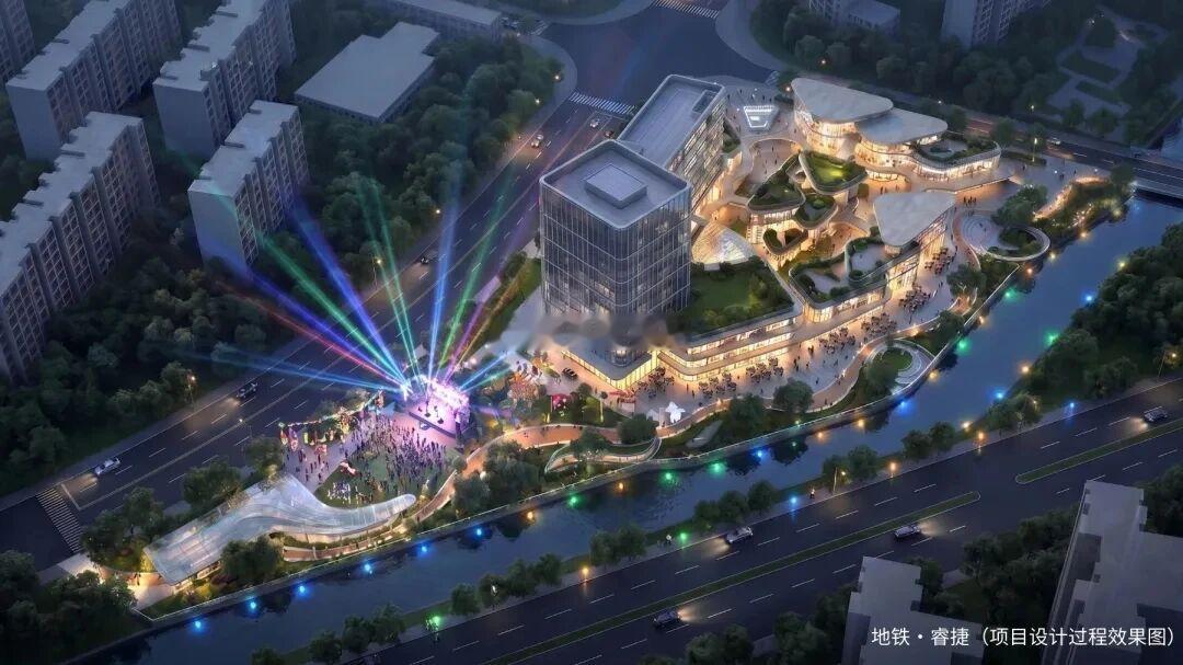 福州地铁闽江大道TOD商业综合体设计效果图 看着还不错 