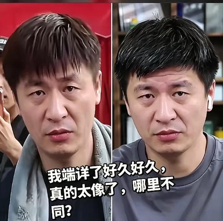 最近火出圈的烧烤摊主撞脸张雪峰，不少人都说，他比张雪峰本人还像张雪峰！
俩人放一