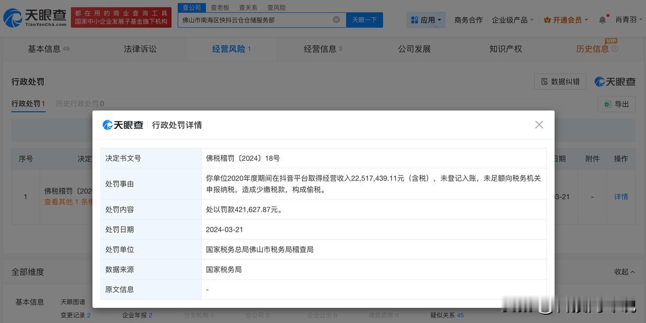 【小影夫妇名下公司多次因偷税被罚小影夫妇名下公司曾偷税被罚46万】 网红小影夫妇