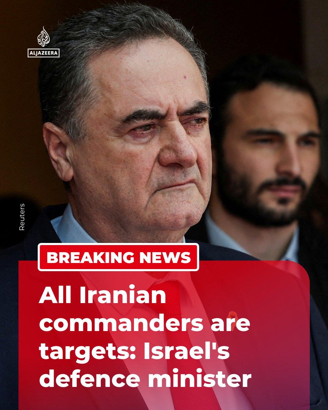 据多家媒体消息：以色列国防部长卡茨下令军队采取一切手段对伊朗实施暗杀行动。