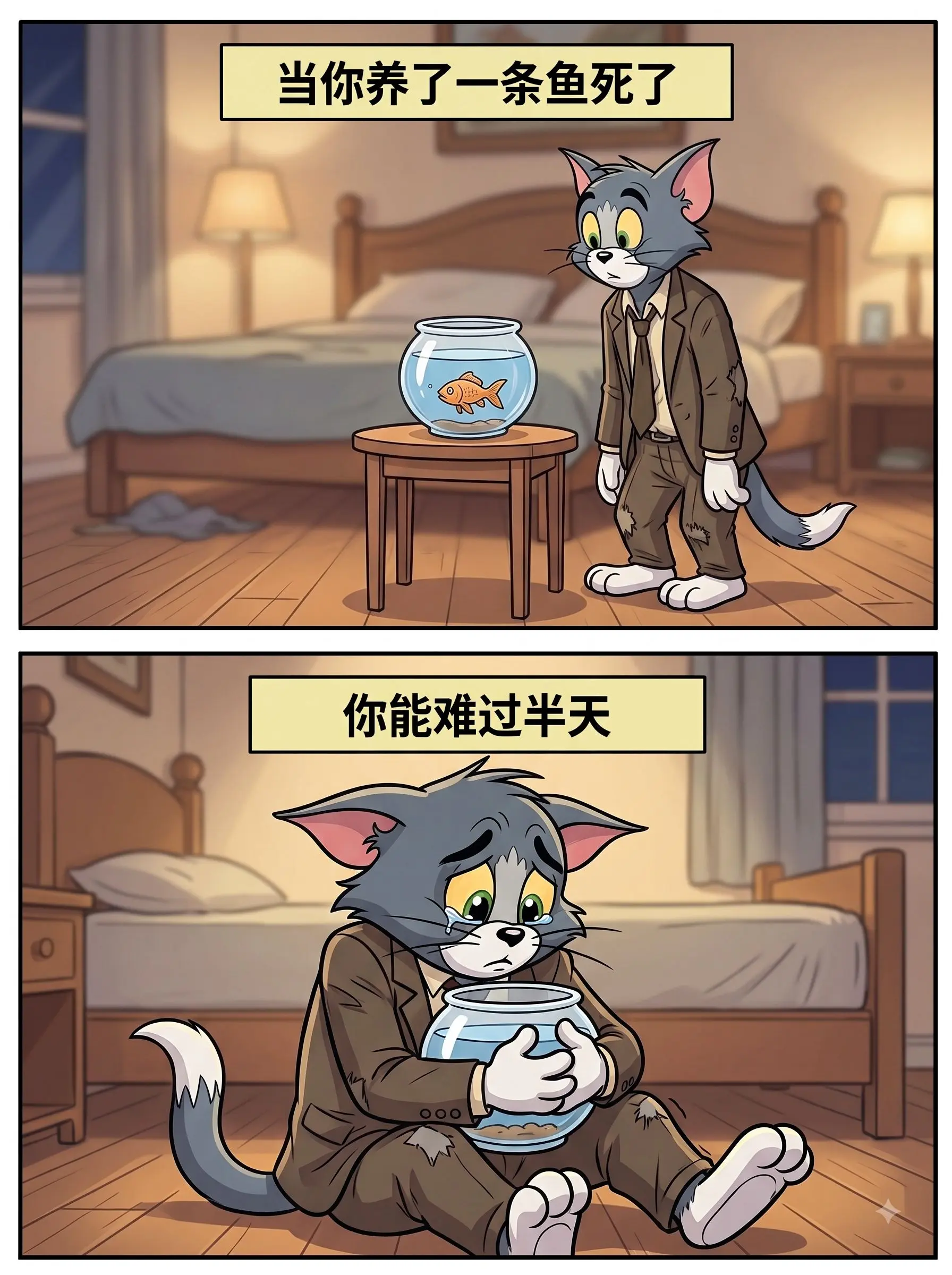 人活着别把自己困在小情绪里，往远看、往大处想，日子才能过得越来越舒展。