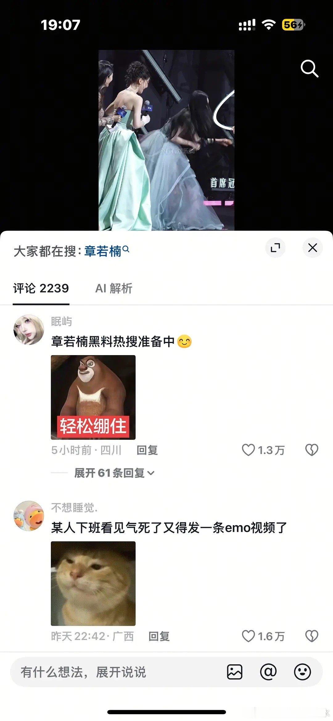 🍍现在风评已经是这样了吗？和她毫无相关的女艺人下面都是她的黑评😂😂 
