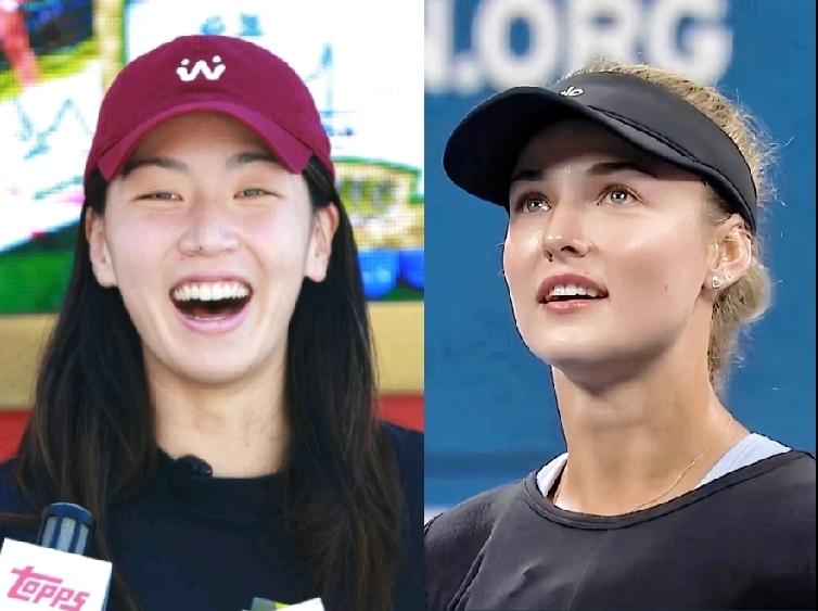 都说老天是公平的，此话用在女子网坛，也是一点不假；这不，来看看现役最好看的两位-