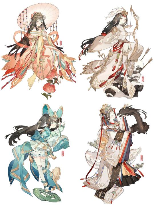 好美的古风插画，我好爱！