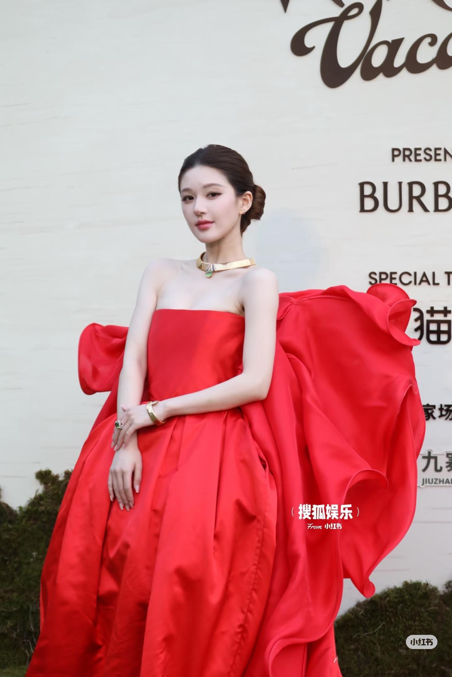 许我耀眼 现实版我在vogue红毯很想你没工作的人不要老是打扰有工作的赵露思好吗
