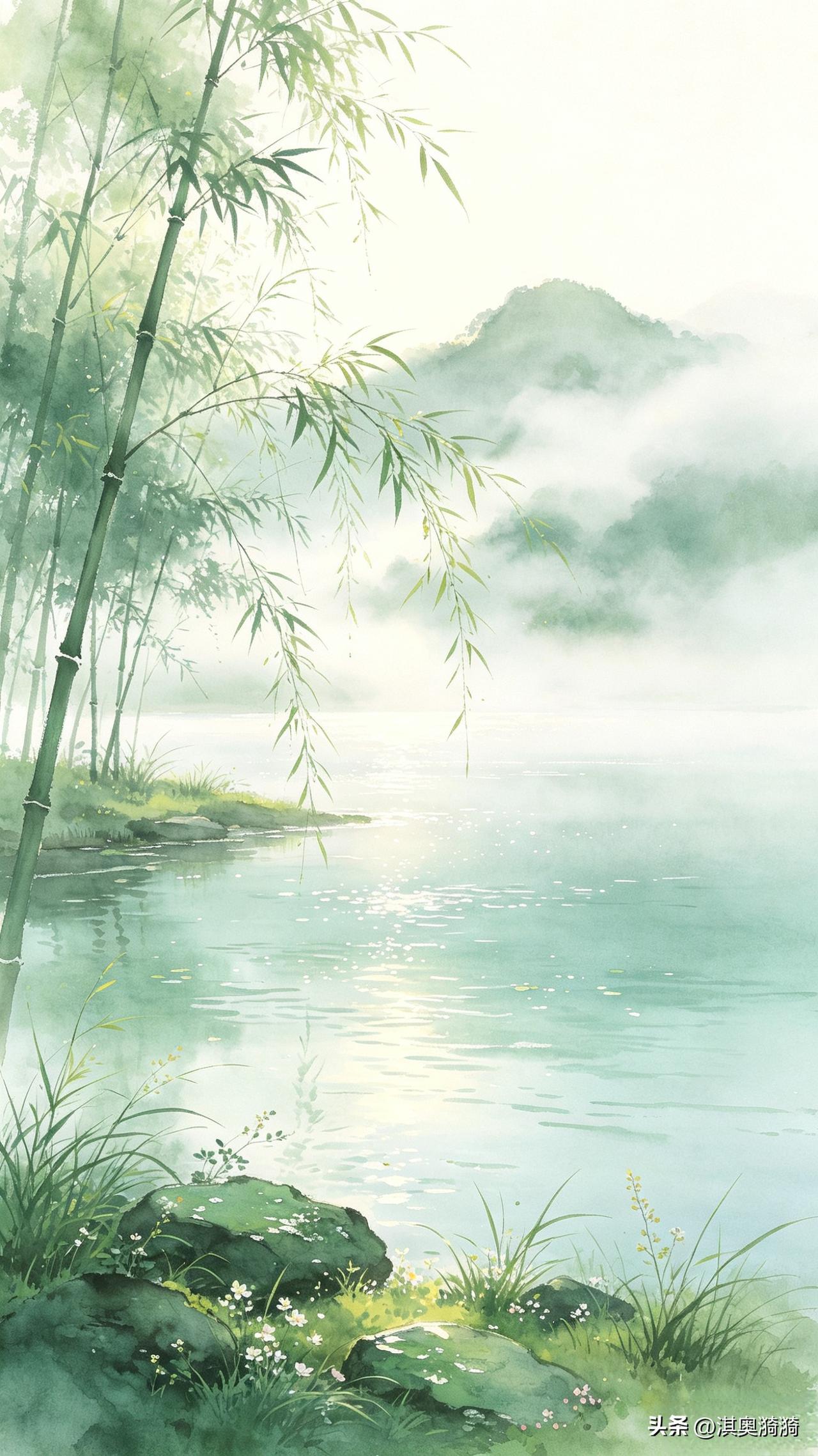《风起竹斜，风止竹直；心若不动，万境皆寂》

风过竹自吟，风止竹自挺。
来者皆是