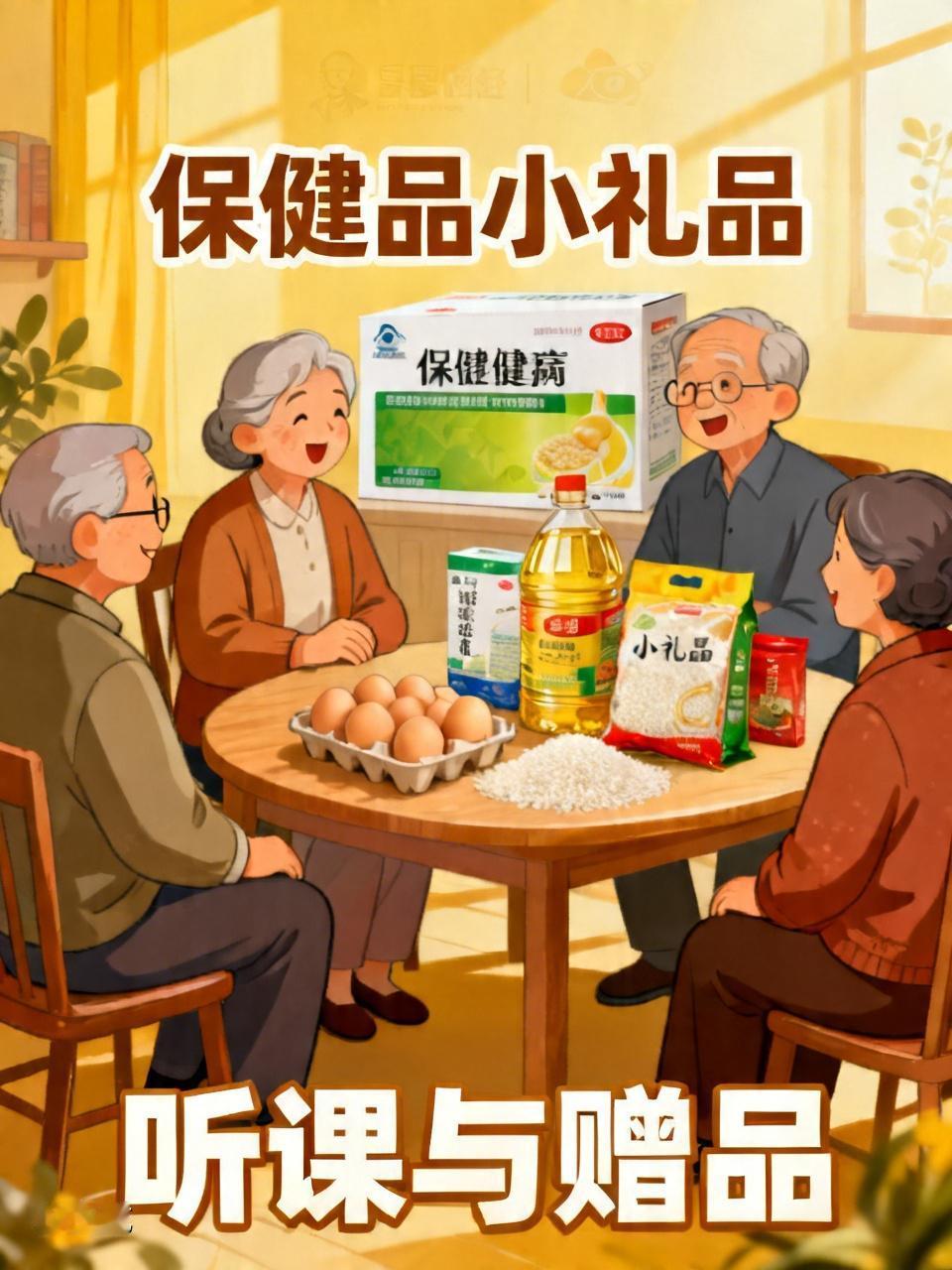 今天坐公交，听到几位老人闲聊。
       他们每天辗转于多家保健品门店听课，