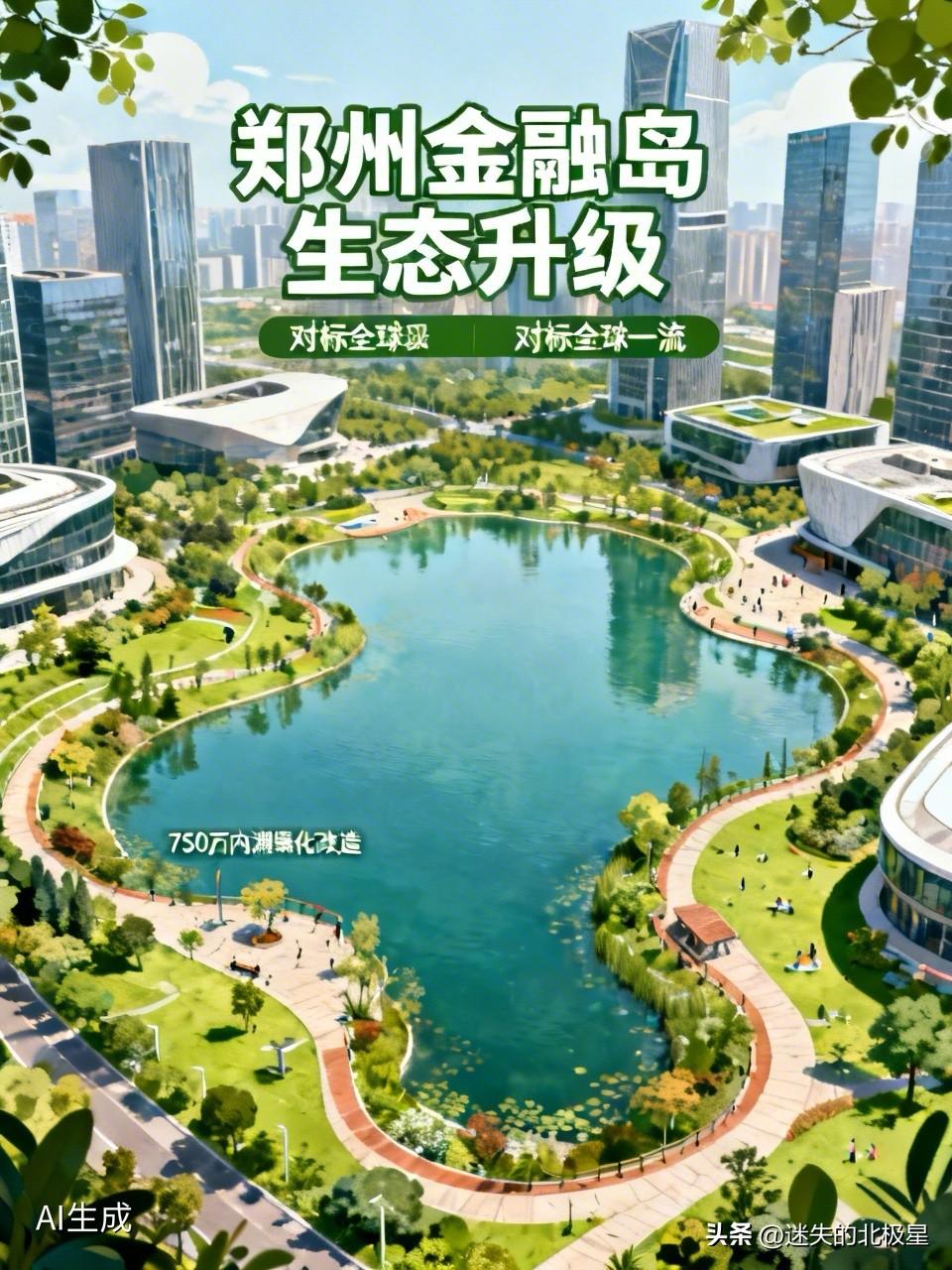 河南“陆家嘴”生态大升级！郑州金融岛砸750万搞绿化，对标全球一流！

那个被称