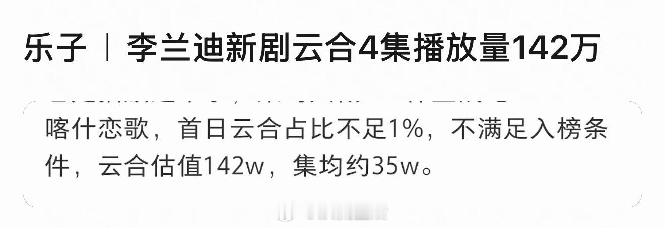 喀什恋歌最让人失望的一点，不是数据以及上榜问题，大家对8集迷你剧的要求不会太高。